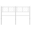 vidaXL Metal Headboard White 135 cm