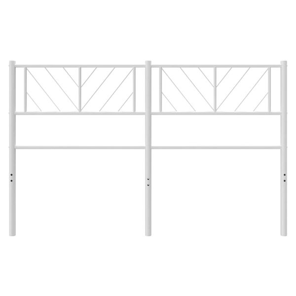 vidaXL Metal Headboard White 135 cm