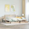 vidaXL Daybed with Trundle and Drawers without Mattress 80x200 cm