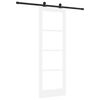 vidaXL Sliding Door ORKDAL White and Black 73.5 x 211 cm