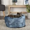 Scruffs Pet Bed Velvet Blue