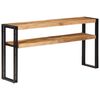 vidaXL Console Table 150x30x75 cm Rough Mango Wood