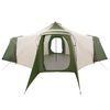 vidaXL Tipi Tent with Roof Green and Beige 492 x 492 x 275 cm Fabric