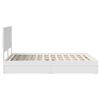 vidaXL Storage Bed with Headboard White 140 x 200 cm Engineered Wood