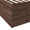 vidaXL Daybed with Drawers without Mattress Brown Oak 100x200 cm