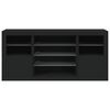 vidaXL Sideboard with LED Lights Black 142.5x37x67 cm