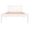 vidaXL Bed Frame without Mattress Solid Wood Pine 90x200cm White