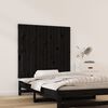 vidaXL Wall Headboard Black 95.5x3x90 cm Solid Wood Pine
