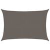 vidaXL Sunshade Sail 160 g/m&sup2; Anthracite 3x5 m HDPE