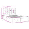 vidaXL Bed Frame without Mattress 120x200 cm Solid Wood