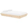 vidaXL Bed Frame without Mattress Solid Wood Small Double