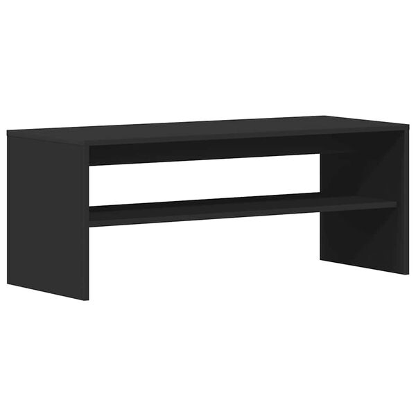 vidaXL TV Cabinet Black 100x40x40 cm Engineered Wood