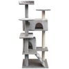 vidaXL Cat Tree with Sisal Scratching Posts 125 cm Grey