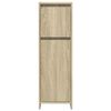 vidaXL 3 Piece Bathroom Furniture Set Sonoma Oak Engineered Wood