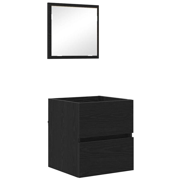 vidaXL Bathroom Cabinet Black Oak 41 x 38.5 x 45 cm Engineered Wood