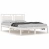vidaXL Bed Frame without Mattress White 160x200 cm Solid Wood