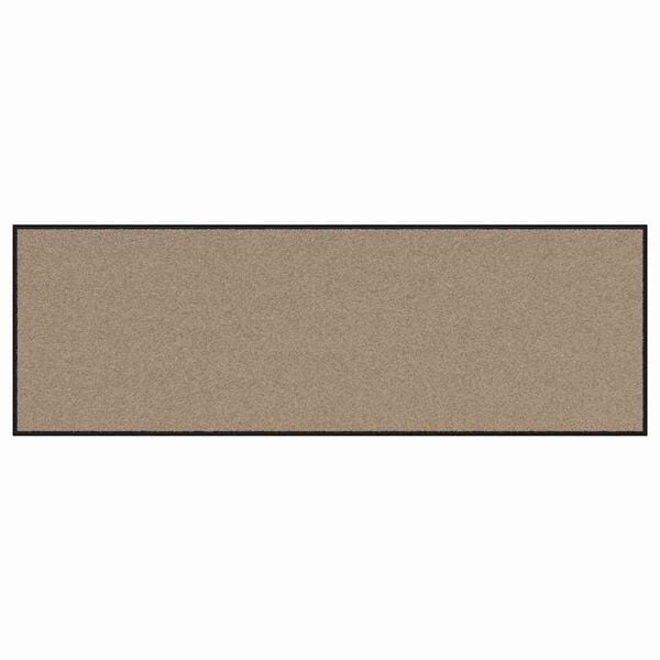 vidaXL Doormat Beige and Black 60 x 180 cm Polypropylene and vinyl