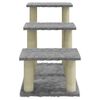 vidaXL Cat Tree with Sisal Scratching Posts Light Grey 50.5 cm