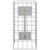 vidaXL Gabion Column Silver 25 x 25 x 50 cm Stainless Steel