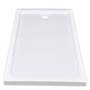 Rectangular ABS Shower Base Tray White 70 x 120 cm