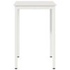 vidaXL Bar Table White 70 x 70 x 105 cm Solid Pine Wood