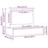 vidaXL Dressing Table Grey 100 x 40 x 70 cm Engineered Wood