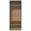 vidaXL Wardrobe Artisian Oak 80x50x200 cm Engineered Wood