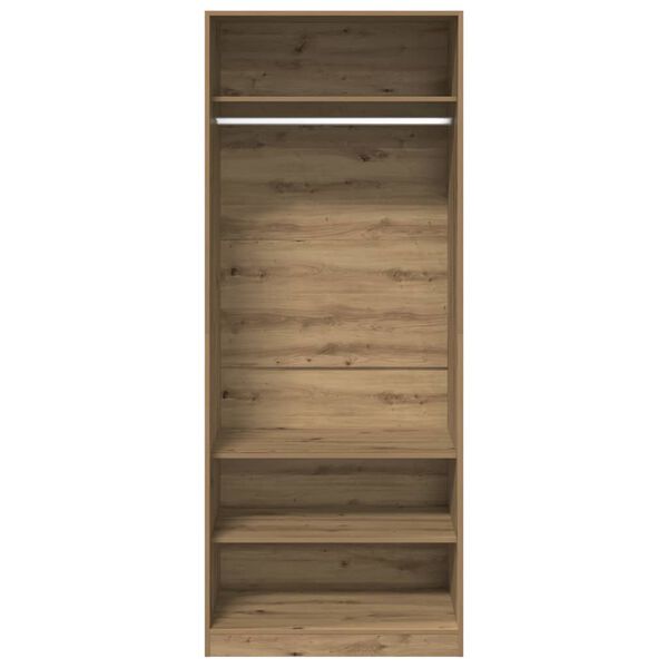 vidaXL Wardrobe Artisian Oak 80x50x200 cm Engineered Wood