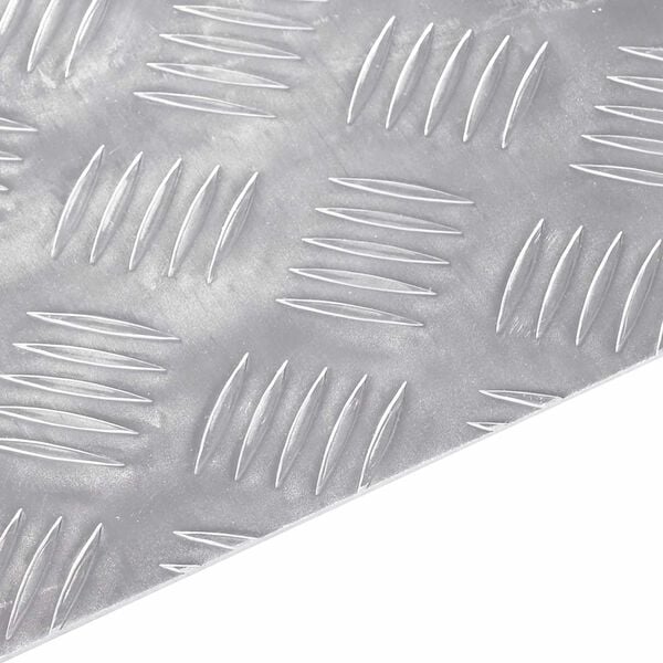 vidaXL Stair Tread Rectangular 2 pcs Silver 40 x 30 cm Aluminium