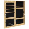 vidaXL Mirror Jewellery Cabinet with LED Lights Wall Mounted