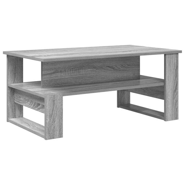 vidaXL Coffee Table Grey Sonoma 90 x 50 x 40 cm Engineered Wood