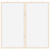 vidaXL Magnetic Whiteboard White 80 x 1.4 x 80 cm Solid pine wood