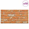 vidaXL 3D Wall Panels with Light Brown Brick Design 10 pcs EPS