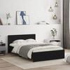 vidaXL Bed Frame without Mattress Black 120x200 cm