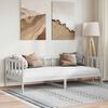 vidaXL Day Bed without Mattress White Solid Wood Pine 90x200cm