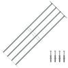 vidaXL Window grilles 1000-1500 mm Galvanized Steel
