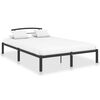 vidaXL Bed Frame without Mattress Black Metal 140x200 cm