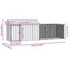 vidaXL Bird Cage Anthracite 416.5 x 103 x 142 cm Galvanised steel