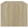 vidaXL Coffee Table with Glass Doors Sonoma Oak 102x50x42 cm