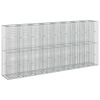 vidaXL Gabion Raised Bed 4 pcs 330 x 50 x 150 cm Galvanised Steel