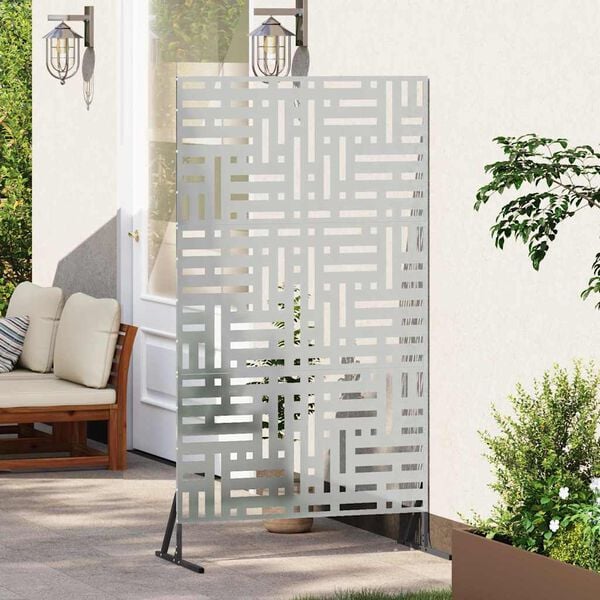 vidaXL Privacy Screen Grey 100 x 50 x 180 cm Steel