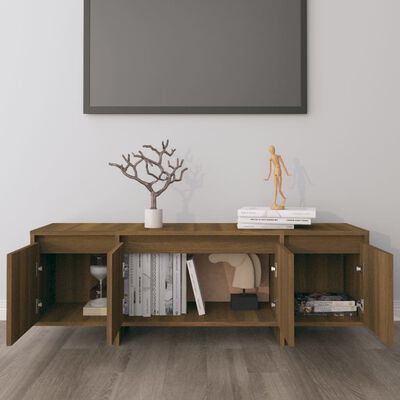 vidaXL TV Cabinet Brown Oak 120x30x40.5 cm Engineered Wood