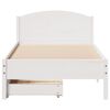 vidaXL Bed Frame without Mattress White 90x190 cm Single Solid Wood Pine