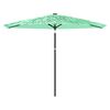vidaXL Garden Parasol with Steel Pole Green 288x288x225 cm