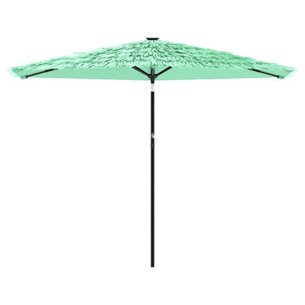 vidaXL Garden Parasol with Steel Pole Green 288x288x225 cm