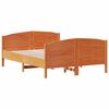 vidaXL Bed Frame without Mattress Wax Brown 160x200 cm Solid Wood Pine