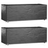 vidaXL Garden Furniture Covers 2 pcs 8 Eyelets 192x82x65 cm Rectangular