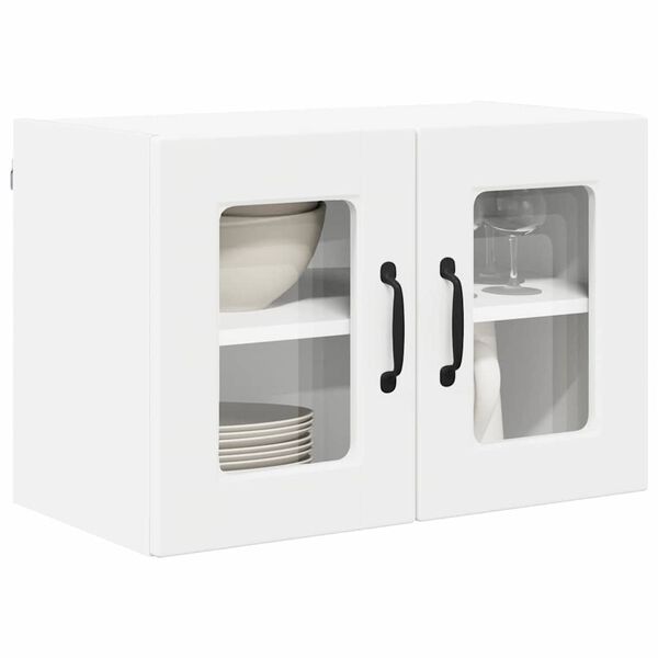 vidaXL Kitchen Cabinet 2 pcs White 60 x 31 x 40 cm Engineered Wood
