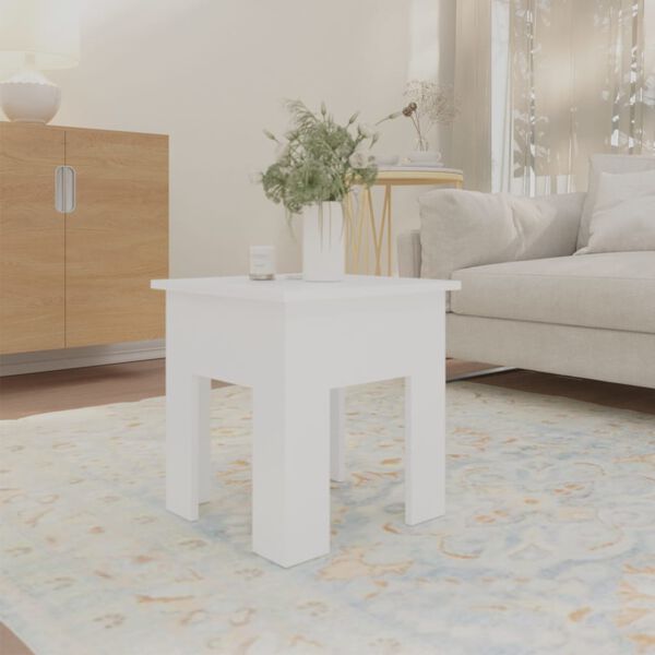 vidaXL Coffee Table White 40x40x42 cm Engineered Wood