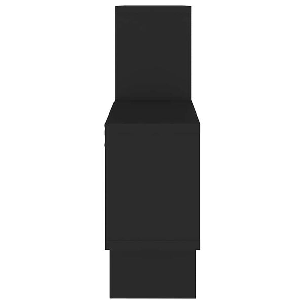 vidaXL Car-shaped Wall Shelf Black 82x15x51 cm Engineered Wood